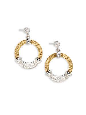 Alor Classique Diamond & 18k Gold Earrings