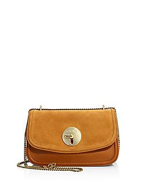 See By Chlo Lois Medium Leather And Suede Evening Shoulder Bag