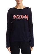 Comme Des Garcons Freedom Embroidered Sweater
