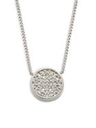 Effy Sterling Silver & White Diamond Pendant Necklace