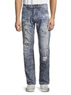 Affliction Distressed Straight Jeans