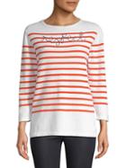 Lingua Franca Respect Stripe Cashmere Sweater