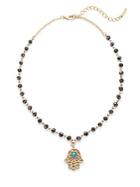 Saks Fifth Avenue Goldtone Beaded Pendant Necklace
