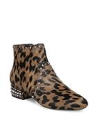 Sam Edelman Lorin Leopard Print Calf Hair Ankle Boots
