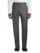 Versace Standard-fit Pinstripe Wool Trousers