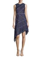 Bcbgmaxazria Knit Lace Evening Dress