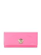Versace Snap Leather Continental Wallet