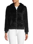 American Stitch Faux Fur-trimmed Hooded Jacket