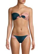 Tori Praver Swim Desiree Colorblock Bandeau Bikini Top