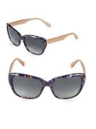 Vera Wang 55mm Square Sunglasses