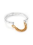 Giles & Brother Stirrup Two-tone Chain Cuff Bracelet