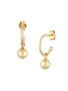 Saks Fifth Avenue 14k Yellow Gold C-hoop Drop Earrings