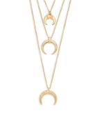 Panacea Goldtone Horn Shaped Layer Necklace