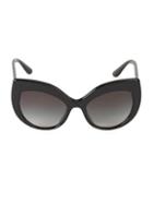 Dolce & Gabbana 55mm Oversized Cateye Sunglasses