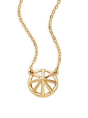 Rebecca Minkoff Wheel Pendant Necklace