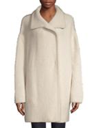 360 Cashmere Elsie Oversized Fuzz Wool-blend Coat