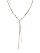 Lana Jewelry Nude Duo Drop 14k Yellow Gold Lariat Necklace