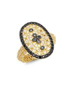 Freida Rothman Sterling Silver Pave Ring