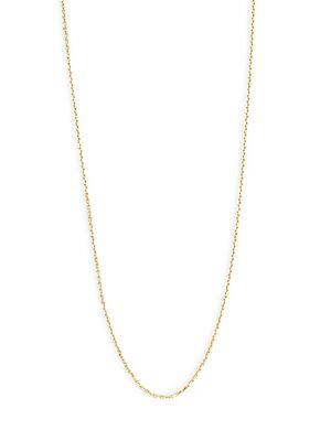 Saks Fifth Avenue 14k Yellow Gold Single Strand Chain Necklace
