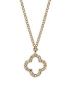 Saks Fifth Avenue 14k Yellow Gold & Diamond Clover Pendant Necklace