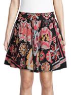 See By Chlo Silk-blend A-line Skirt