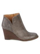 Lucky Brand Yimmie Leather Wedge Booties