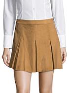 Alice + Olivia Leather Suede Skirt