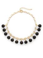 Saks Fifth Avenue Beaded Bib Necklace