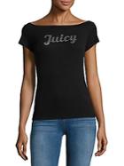 Juicy Couture Logo Boatneck Top