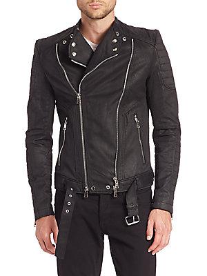 Balmain Asymmetical Moto Jacket