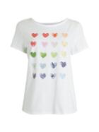 For The Republic Multi Heart Graphic T-shirt