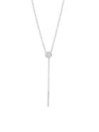 Casa Reale Diamond And 14k White Gold Circle Bar Y Necklace