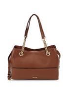 Calvin Klein Classic Leather Top Handle Bag