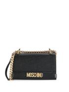Moschino Textured Leather Crossbody Bag