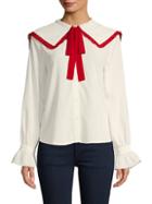 Lea & Viola Bell-sleeve Sailor Shirt