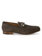 Corthay Cannes Suede Bit Loafers
