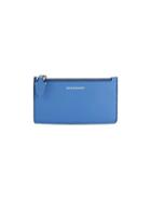 Burberry Somerset Colorblock Pebbled Leather Card Case