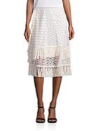 See By Chlo Crochet & Lace Skirt