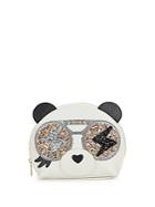 Furla Allegra Panda Leather Cosmetic Bag