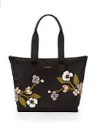Karl Lagerfeld Floral-embroidered Tote Bag