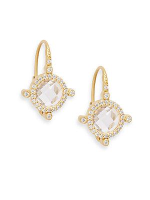 Freida Rothman Crystal Drop Earrings