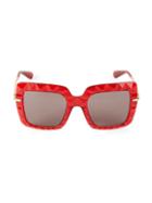 Dolce & Gabbana 53mm Oversized Square Sunglasses