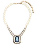 Heidi Daus Faux Pearls And Crystals Statement Necklace