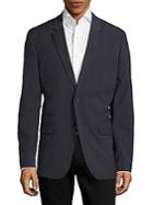 Calvin Klein Infinite Style Solid Notched-lapel Sportcoat
