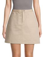 A.p.c. Classic Cotton & Linen Skirt