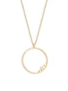 Gurhan Pointelle 22k Yellow Gold & White Diamond Pendant Necklace