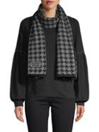 Boutique Moschino Houndstooth Knit Scarf