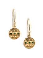 Legend Amrapali Heritage Moon 18k Gold & Emerald Drop Earrings