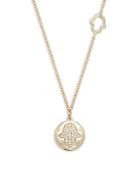 Saks Fifth Avenue 14k Yellow Gold & Diamond Hamsa Pendant Necklace