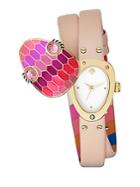 Kate Spade New York Double Wrap Leather Snake Watch